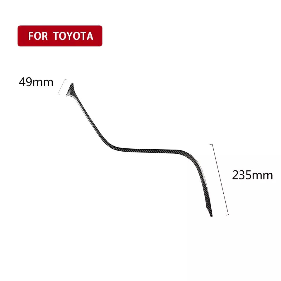 Carbon Fiber Interior Center Console Trim Strip - Toyota Camry