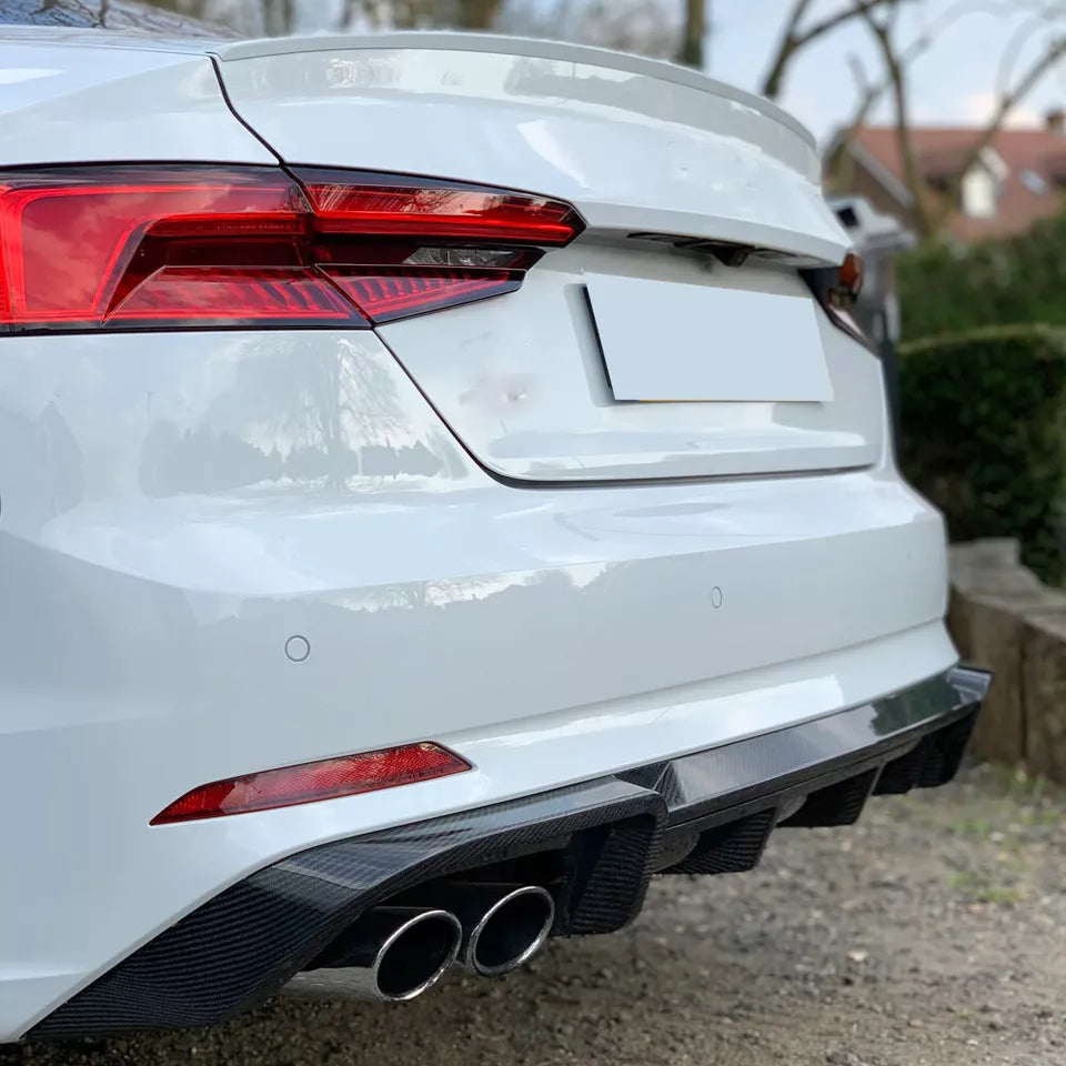 Carbon Fiber Rear Diffuser - Audi S5/A5 B9 S- Line