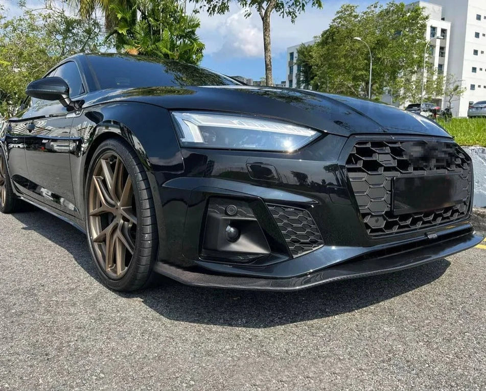 Carbon Fiber Front Lip Splitter - Audi S5/A5 S-Line B9