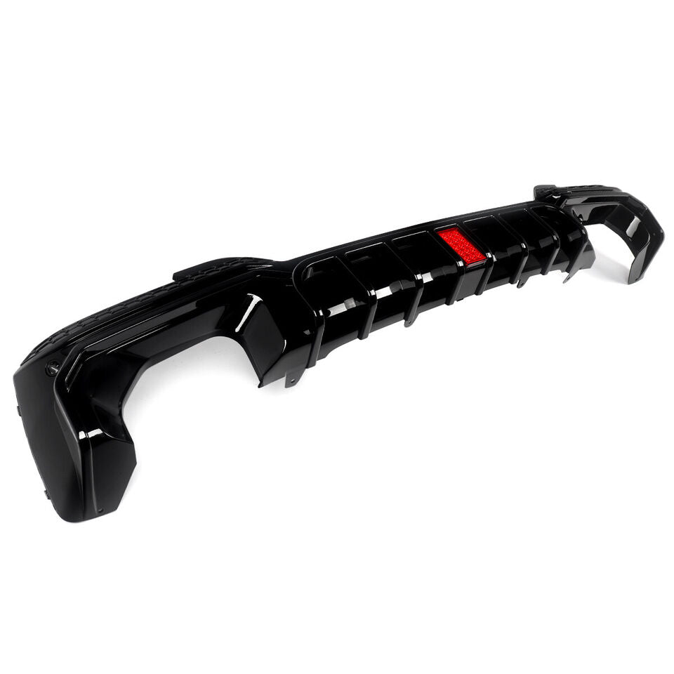 Gloss Black Front Splitter Lip+ Rear Diffuser - BMW X3 G01 X4 G02 LCI M Sport