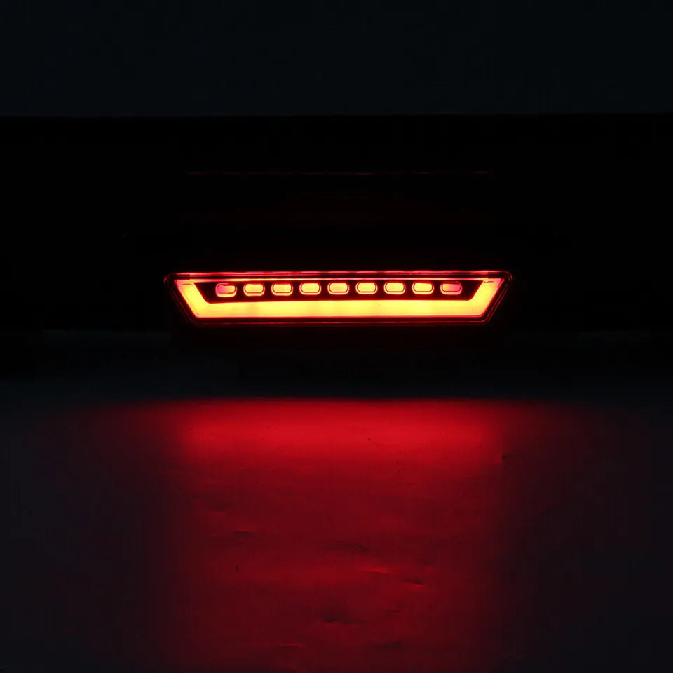 Gloss Black Rear Bumper Diffuser W/ Led Light - Toyota Camry SE/XSE