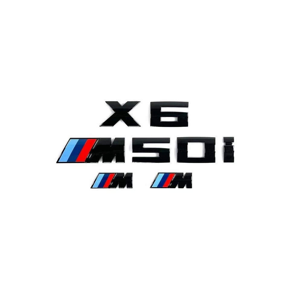 Black M50i Badge -  BMW G05 G06 G07