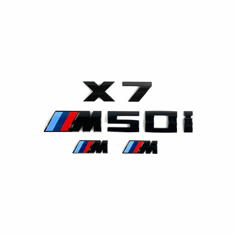 Black M50i Badge -  BMW G05 G06 G07
