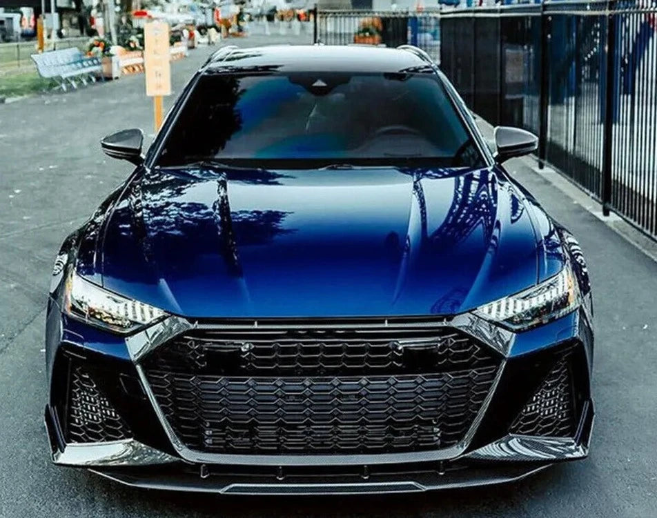 Dry Carbon Front Grille Grill Frame Cover - Audi RS6 RS7 C8 Avant