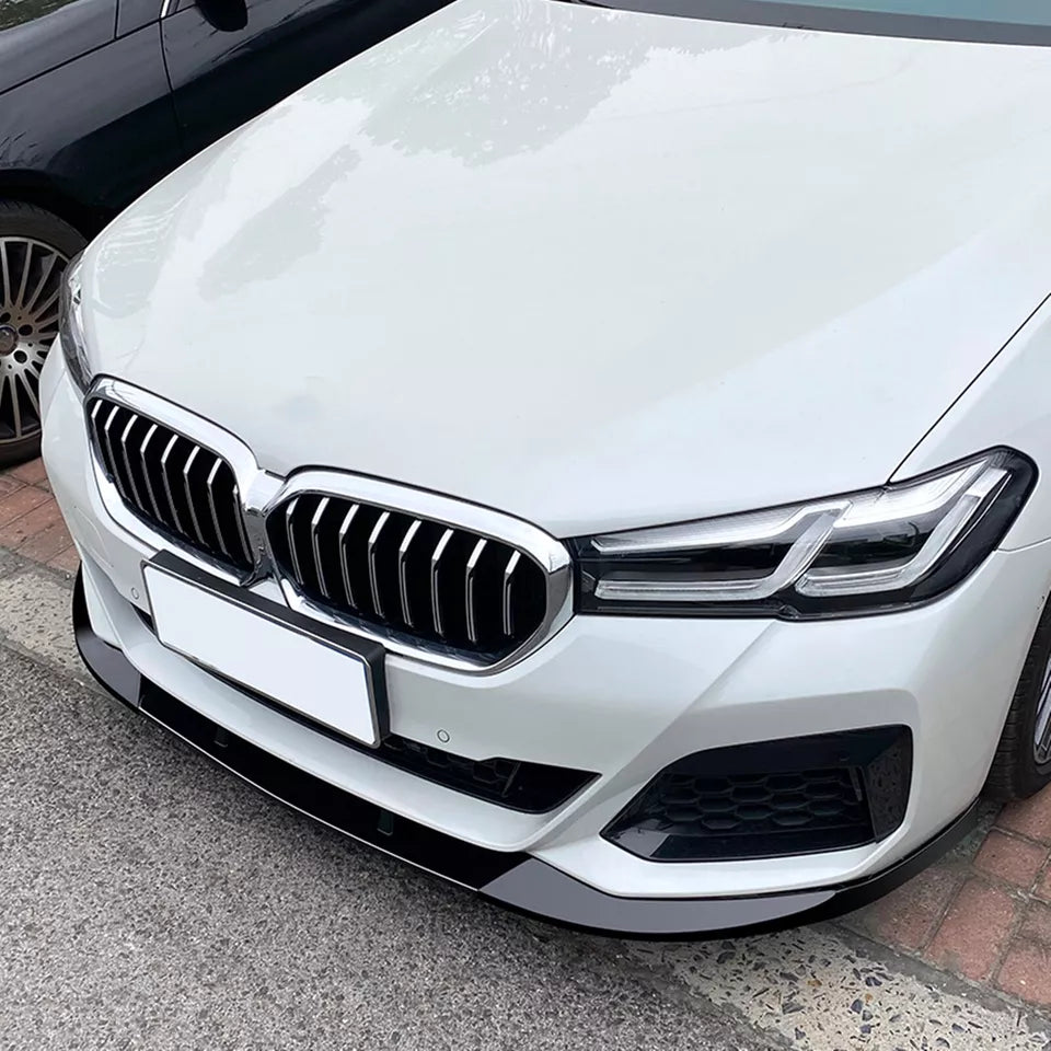 V2 Gloss Black Front Lip -  BMW 5 Series G30 M Sport LCI 2021-2023