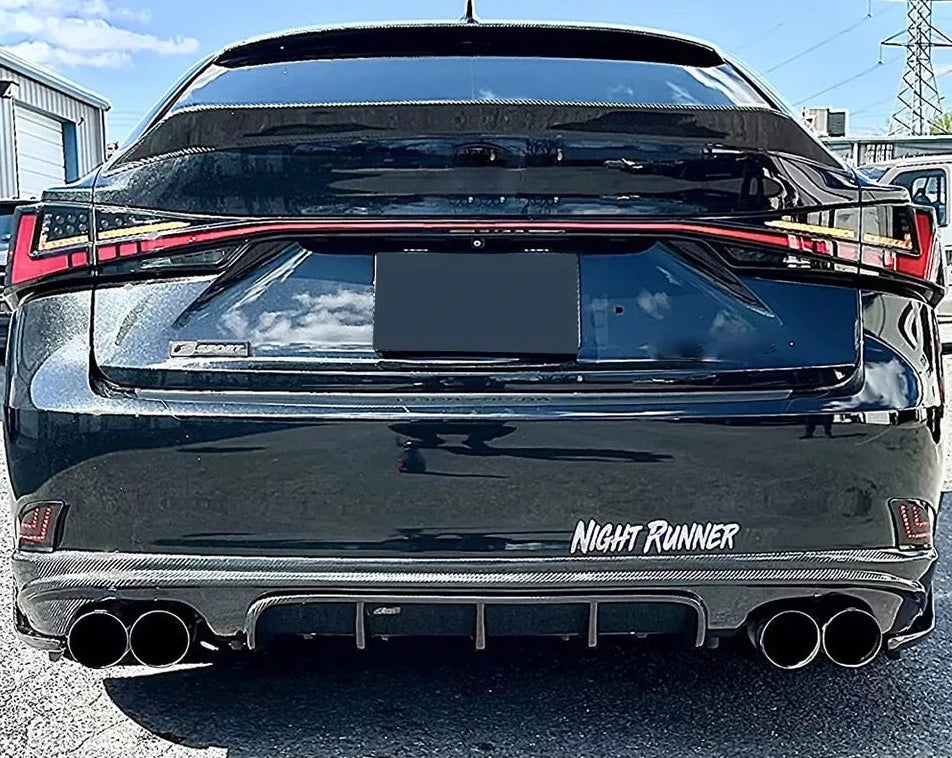 09 2is Rear Diffuser Carbon Fiber Rear Diffuser - Lexus IS250 IS300 IS350