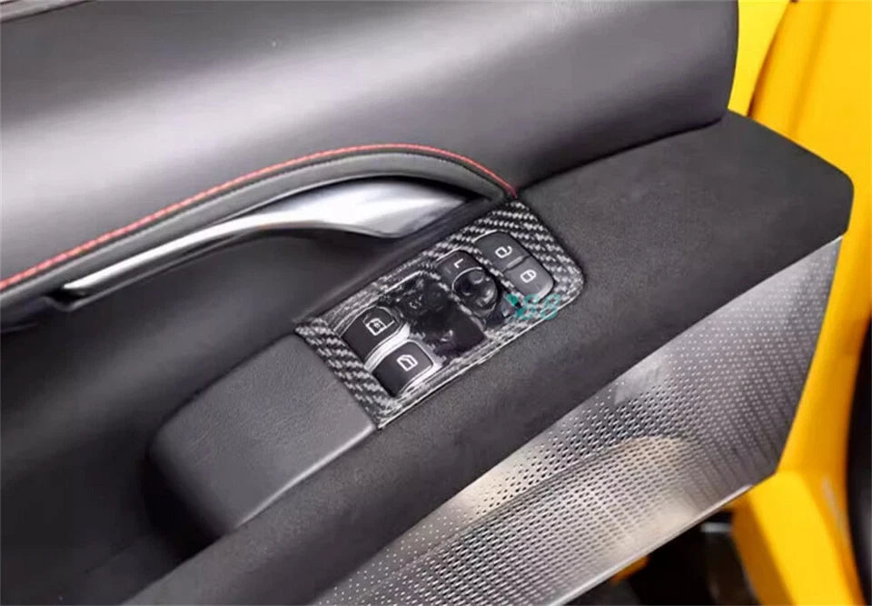 Carbon Fiber Window Lift Panel Switch Cover Trim - Lotus Emira 2021-2024