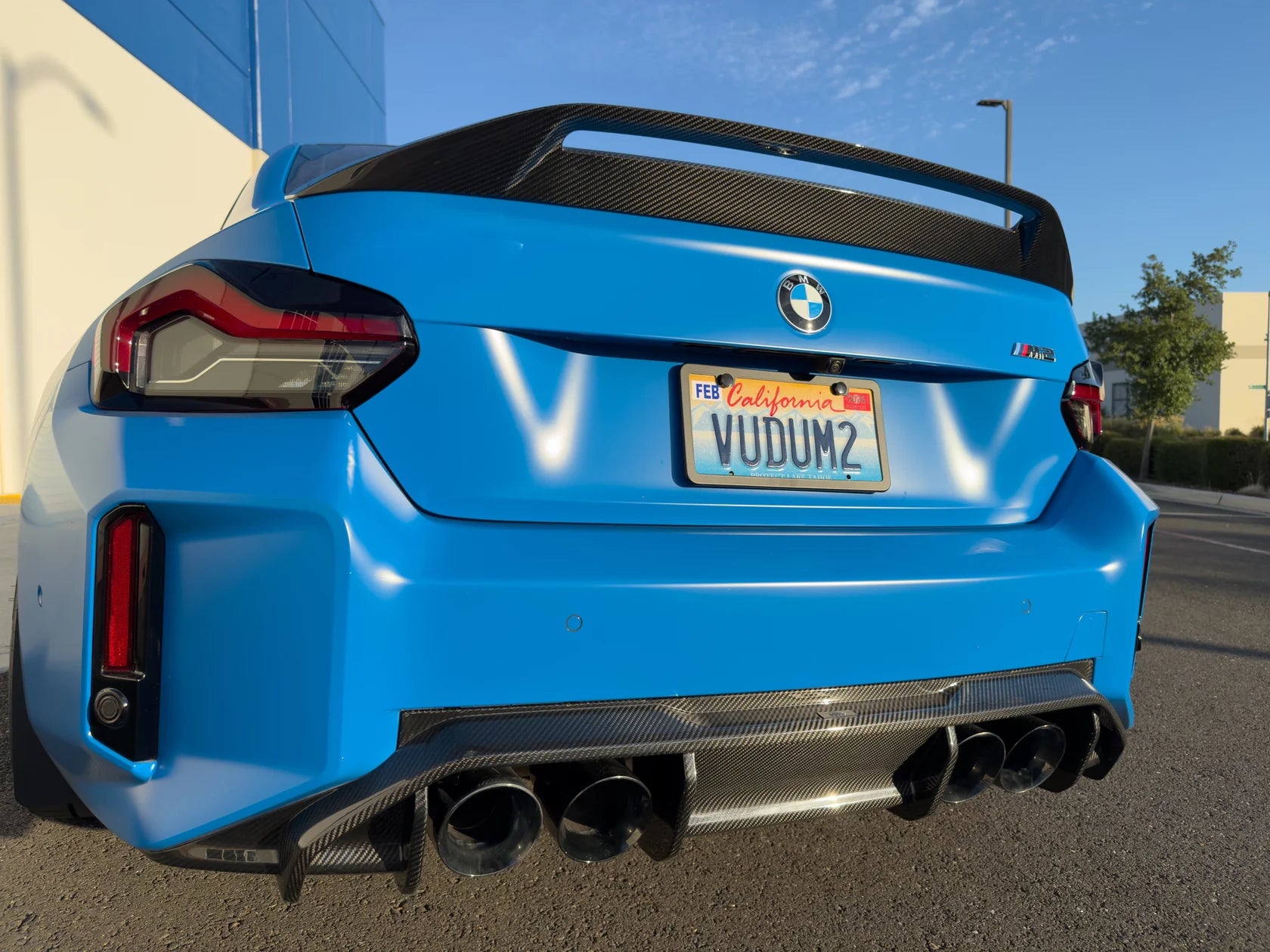 prepreg Carbon Fiber AD Style Rear Trunk Spoiler - BMW M2 G87 2 Series G42